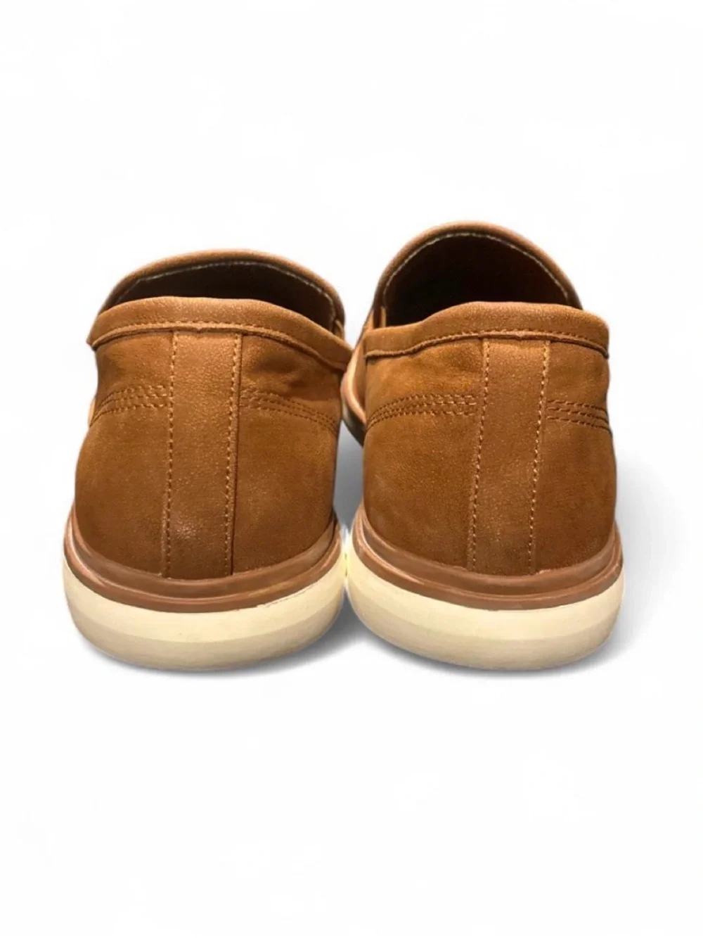 Men's Tan Slip-On Slingback Loafers - Casual Comfort